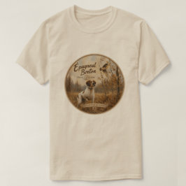 Camiseta Brittany Spaniel e narceja