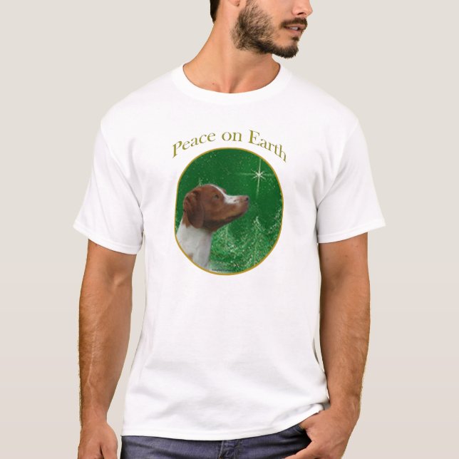 Camiseta Brittany Spaniel Peace (Frente)