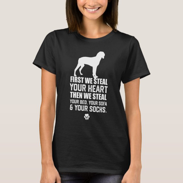 Camiseta Brittany Spaniel Steal Your Heart Steal Your Bed s (Frente)
