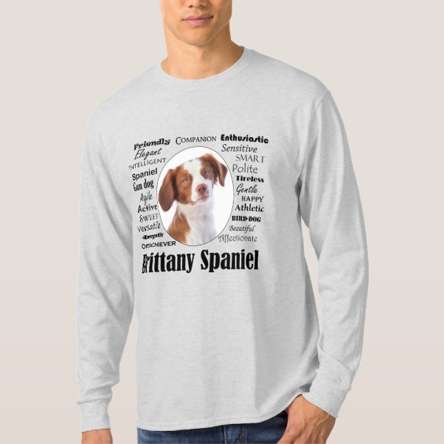 Camiseta Brittany Spaniel Traits (Frente)