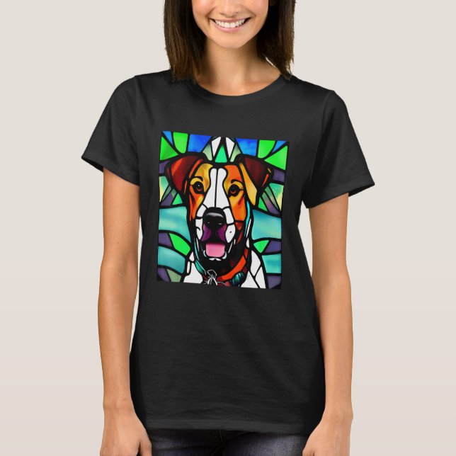 Camiseta Brittany Spaniel - Vidro Colorido_1 (Frente)