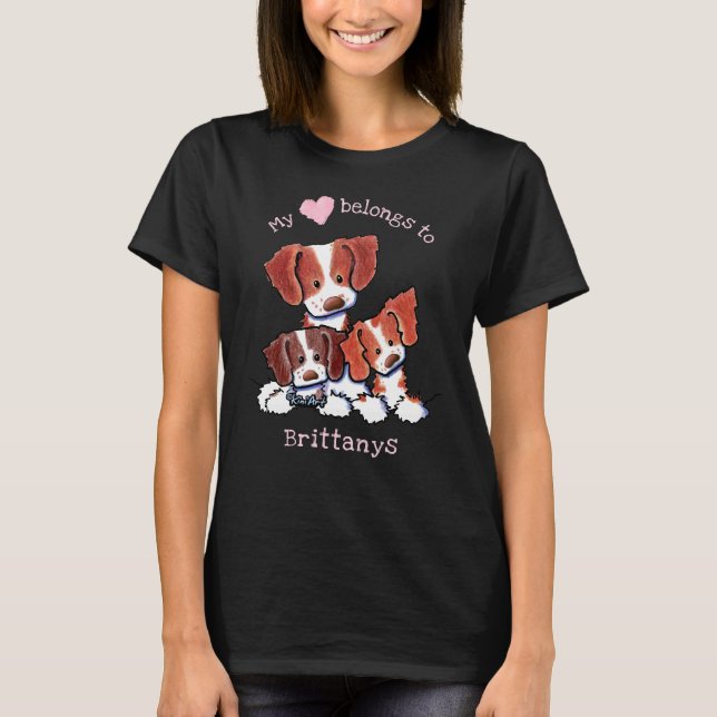 Camiseta Brittanys My Heart Pertence A (Frente)