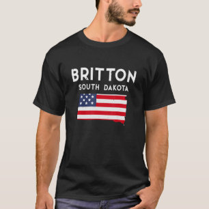 Camiseta Britton South Dakota EUA State America Viagem Sout