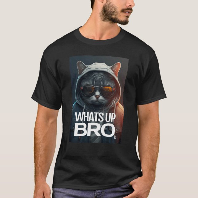 Camiseta BRO Cat Clubbing Streetwear (Frente)