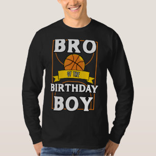 Camiseta Bro Da Festa De Aniversário De Basquete