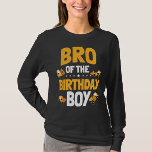 Camiseta Bro Do Trabalhador De Construção De Garoto De Aniv