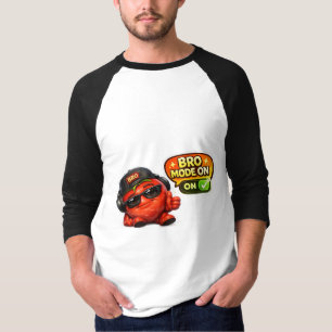 Camiseta Bro Mode On Divertida Personagem Animad