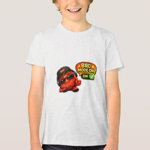 Camiseta Bro Mode On Divertida Personagem Animad