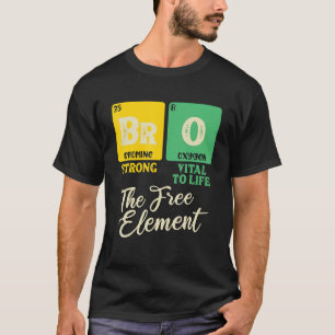 Camiseta BRO O Elemento Livre, Mesa Periódica Irmão Jo