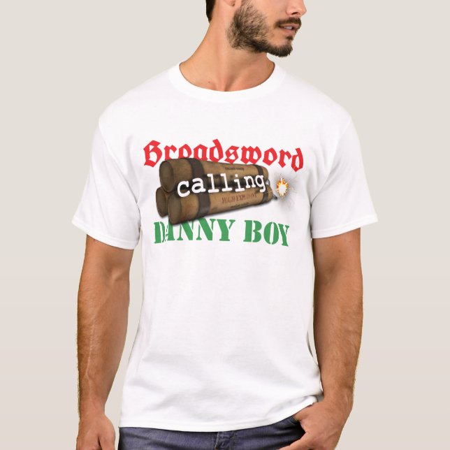 Camiseta Broadsword que chama o menino de Danny (Frente)