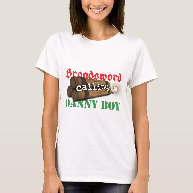 Camiseta Broadsword que chama o menino de Danny (Frente)