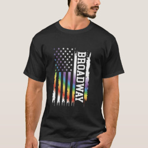 Camiseta Broadway Estados Unidos afligiram o arco-íris com