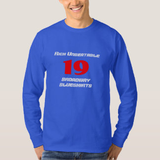 Camiseta Broadway imbatível rico Blueshirts