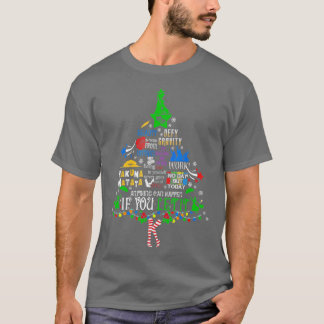 Camiseta Broadway Musical Theatre Christmas Tree Funny Xmas