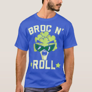 Camiseta Broc N' Roll Broccoli Vegan Vegetable Healthy Vege