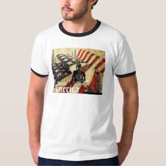 Camiseta Broca América, bandeira do vintage