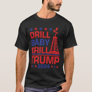 Camiseta Broca de Trump Byby Citação Engraçada Republicana