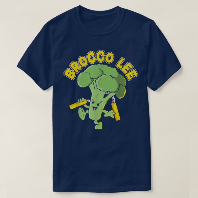 Camiseta Brocco Lee Vegetable Vegetarian Vegan Broccoli 241 (Frente do Design)