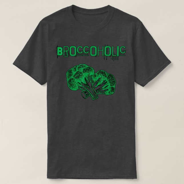 Camiseta Broccoholic Broccoli for Vegans and Vegetarians  (Frente do Design)