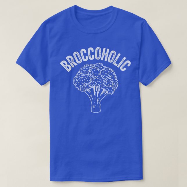 Camiseta Broccoholic Funny Broccoli Lover Vegetarian Vegan  (Frente do Design)