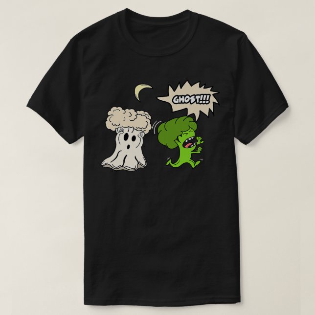 Camiseta Broccoli Couve-flor Vegan Vegetariano (Frente do Design)