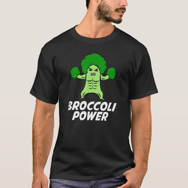 Camiseta Broccoli Power I Love Organic Vegetals Vegan Lif (Frente)