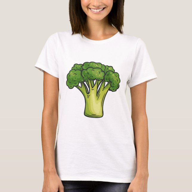 Camiseta Broccoli T-Shirt – Fun Veggie Graphic Tee (Frente)