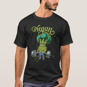 Camiseta Broccoli Treinamento em Peso de Gym Ganhos Vegance