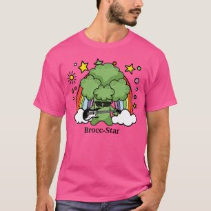 Camiseta Broccoli verde Brocc, Rock Star