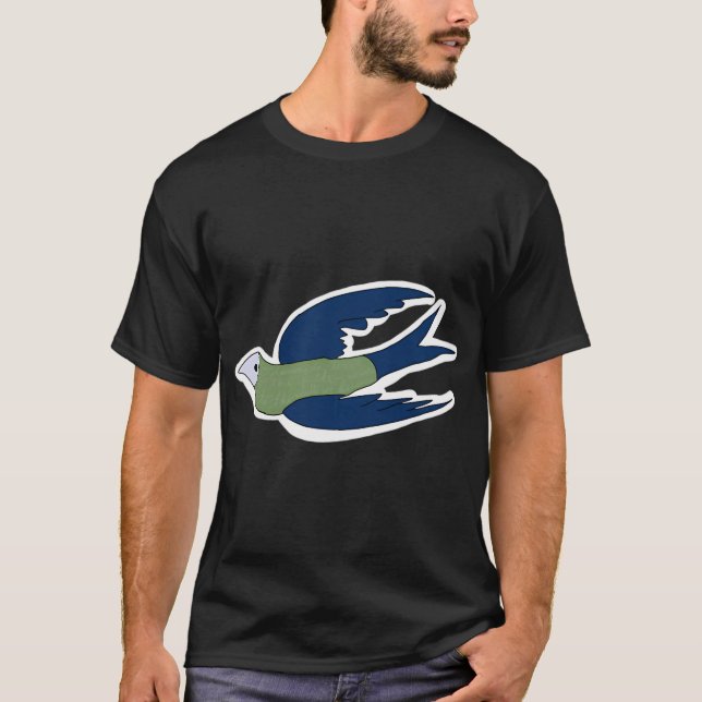 Camiseta broche de andorinha da Srta. Fisher (Frente)