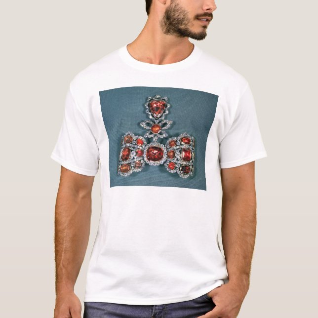 Camiseta Broche do arco ajustado com brilhante (Frente)
