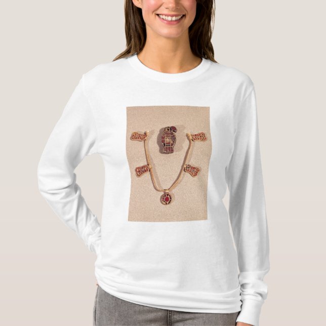 Camiseta broche Eagle-dado forma e uma colar (Frente)