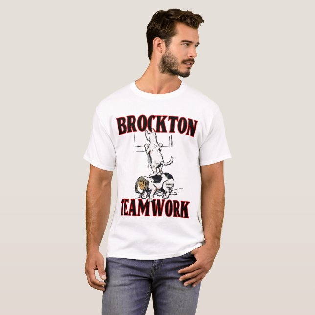 Camiseta Brockton Trabalho em equipe Tee (Frente Completa)