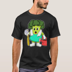Camiseta Brócolis como Agricultor com lata