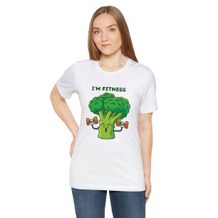 Camiseta Brócolis exercitando o básico feminino