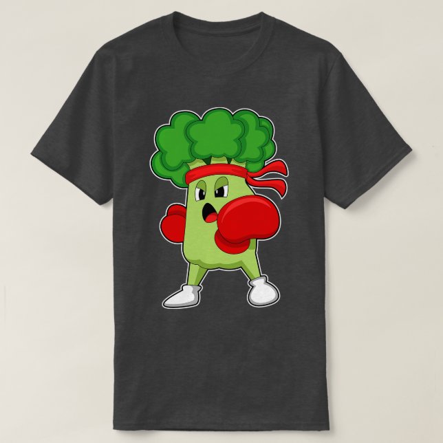 Camiseta Brócolis na caixa com luvas in a box (Frente do Design)