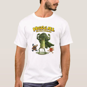 Camiseta Brócolis Super-herói Legumes Poder