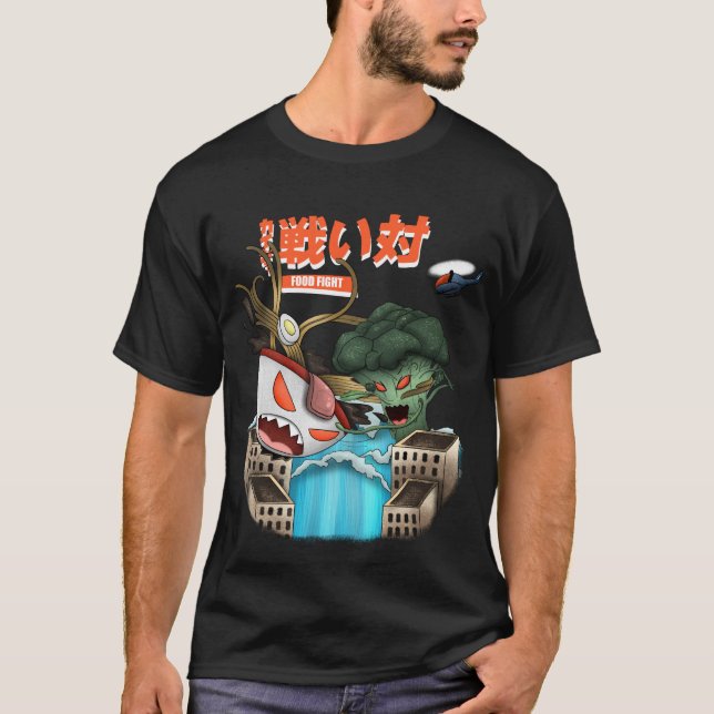 Camiseta Brócolis vs. homens (Frente)