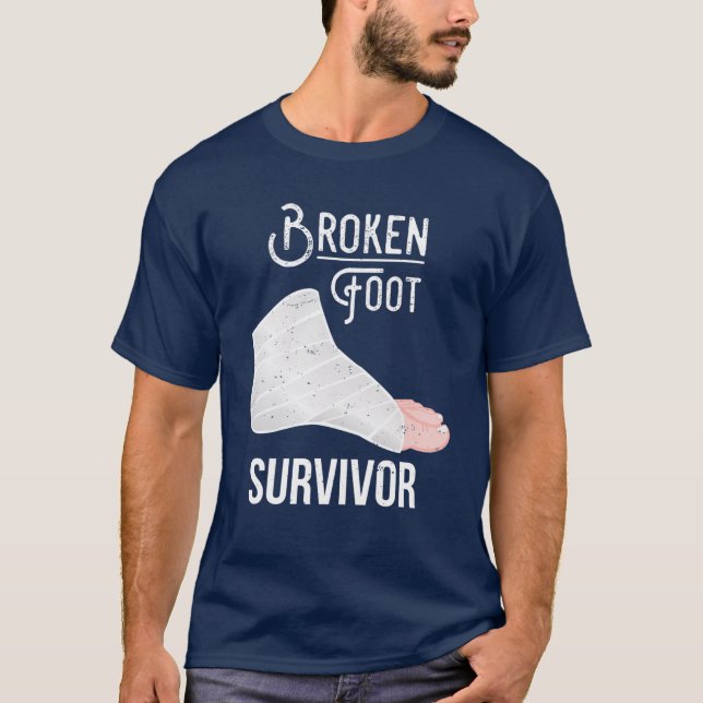 Camiseta Broken Foot Gift: Broken Foot Survivor (Frente)