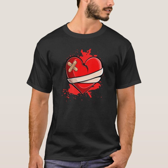 Camiseta Broken Heart Breakup Divorce Ex Couple (Frente)
