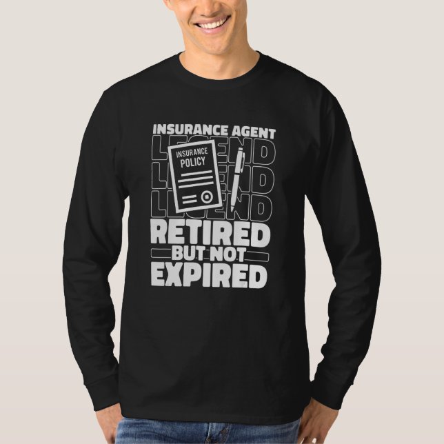 Camiseta Broker Retired Insurer - Insurance Agent (Frente)
