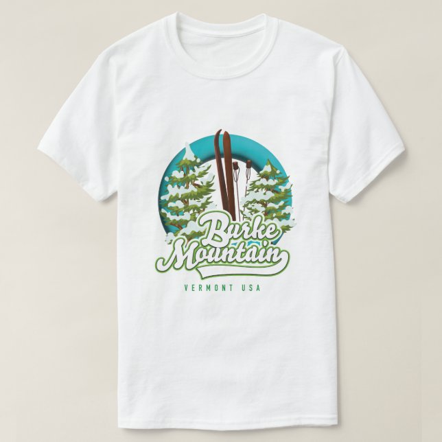 Camiseta Bromley Mountain Peru Vermont EUA Logotipo T-Shirt (Frente do Design)