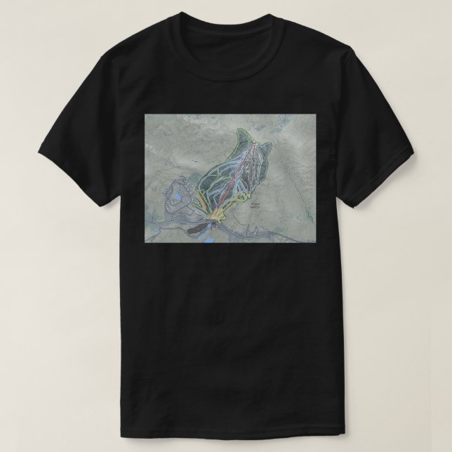 Camiseta Bromley Resort Trail Map (Frente do Design)