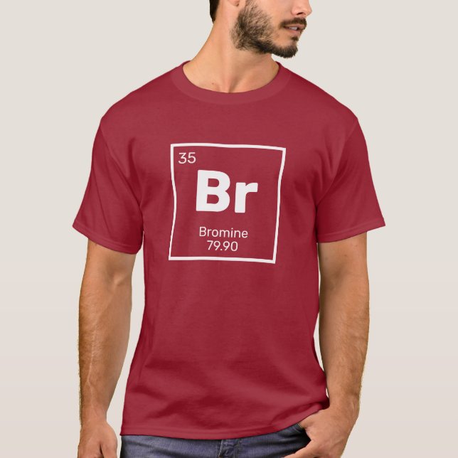 Camiseta Bromo/Mesa periódica - T-Shirt Elemento Br (Frente)