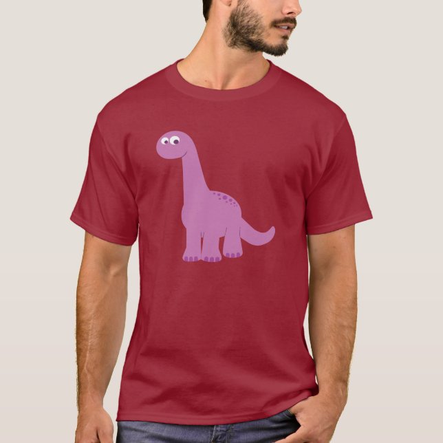 Camiseta Brontossauro Roxo (Frente)
