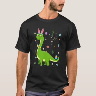 Camiseta Brontossaurus Bunny Ears Egg Dinossaur Dino Boys E