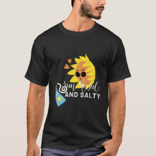 Camiseta Bronzado E Salgado Clima Sem Cuidado E Relaxado De