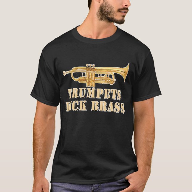 Camiseta Bronze do pontapé das trombetas (Frente)