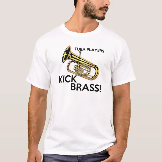 Camiseta Bronze do pontapé dos jogadores da tuba