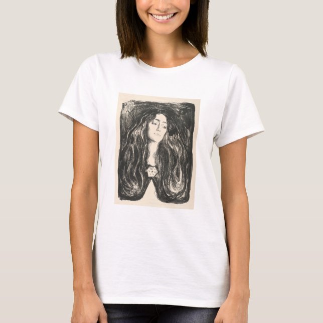 Camiseta Brooch Eva Mudocci Edvard Munch (Frente)